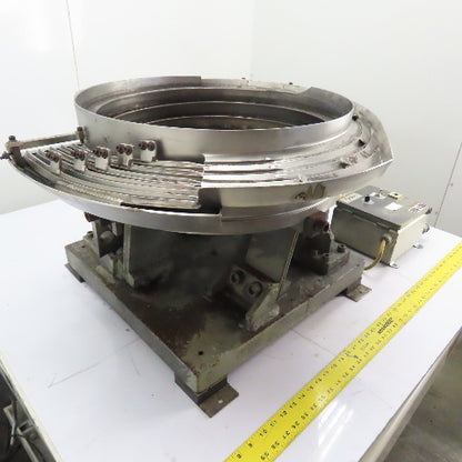 Jerhen Industries Vibratory Parts Feeder 20" ID x 6" Deep Bowl 1Ph 115V