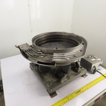 Jerhen Industries Vibratory Parts Feeder 20" ID x 6" Deep Bowl 1Ph 115V