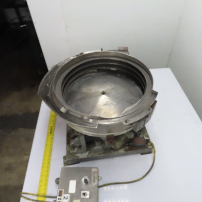 Jerhen Industries Vibratory Parts Feeder 20" ID x 6" Deep Bowl 1Ph 115V