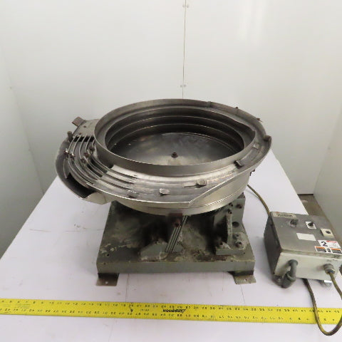 Jerhen Industries Vibratory Parts Feeder 20" ID x 6" Deep Bowl 1Ph 115V