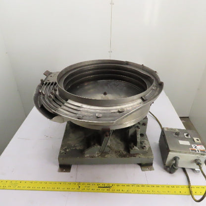 Jerhen Industries Vibratory Parts Feeder 20" ID x 6" Deep Bowl 1Ph 115V