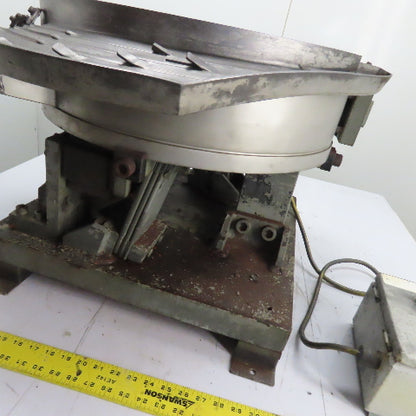 Jerhen Industries Vibratory Parts Feeder 20" ID x 6" Deep Bowl 1Ph 115V