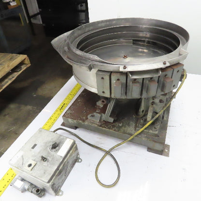 Jerhen Industries Vibratory Parts Feeder 20" ID x 6" Deep Bowl 1Ph 115V