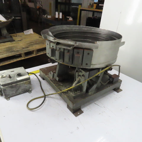 Jerhen Industries Vibratory Parts Feeder 20" ID x 6" Deep Bowl 1Ph 115V