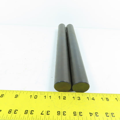 1-1/4" x 12" Long Steel Shaft Turning Bar Stock Lot Of 2