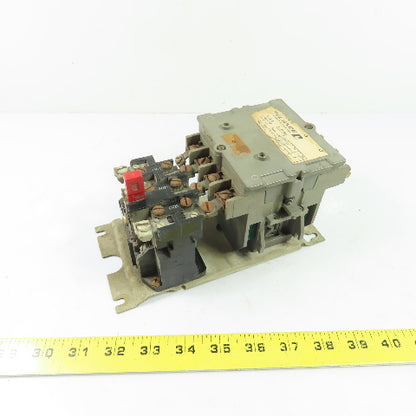 Reliance Electric 105310 R Size 0 3-Pole Magnetic Motor Starter w/Overload 600V
