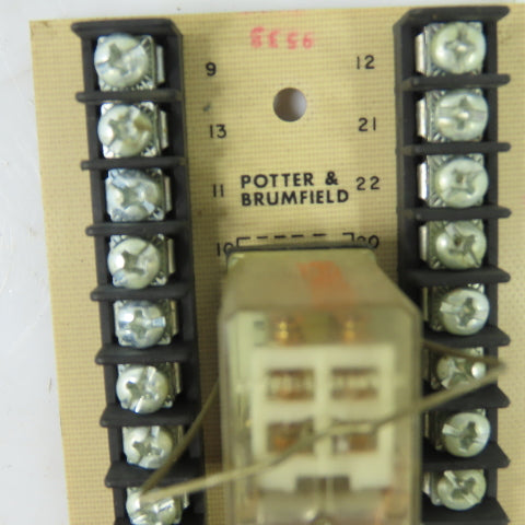 Potter & Brumfield 27E462 R10-E1X6-115V Relay Socket Terminal Board 115VAC