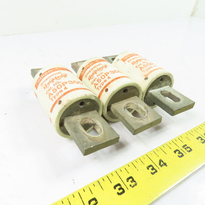 Gould Shawmut A50P300 300A Type 4 Amptrap Fuse 500VAC Lot Of 3