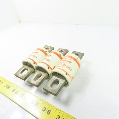 Gould Shawmut A50P300 300A Type 4 Amptrap Fuse 500VAC Lot Of 3