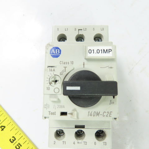 Allen-Bradley 140M-C2E-C16 10-16A 3-Pole Motor Protector Circuit Breaker 600V