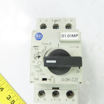 Allen-Bradley 140M-C2E-C16 10-16A 3-Pole Motor Protector Circuit Breaker 600V
