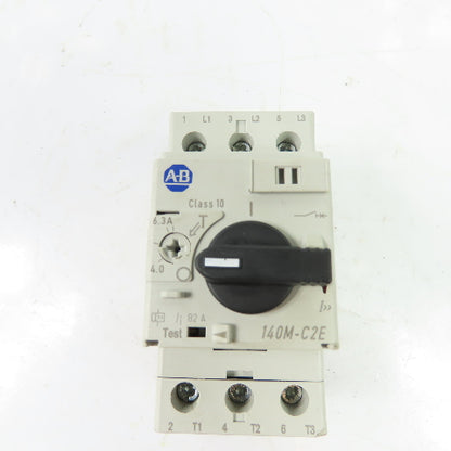 Allen-Bradley 140M-C2E-B63 4-6.3A 3-Pole Motor Protection Circuit Breaker 600V