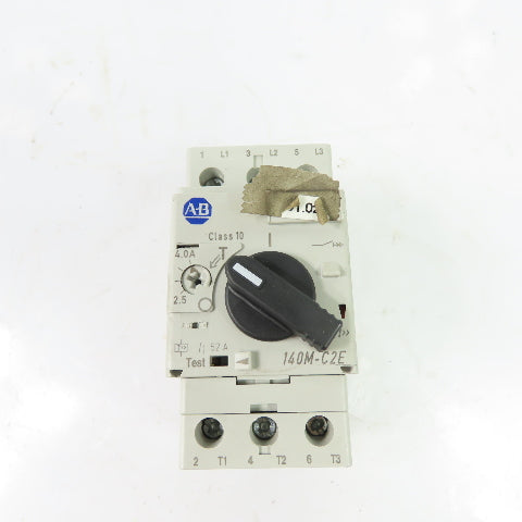 Allen-Bradley 140M-C2E-B40 2.5-4A 3-Pole Manual Motor Starter Protector 600V