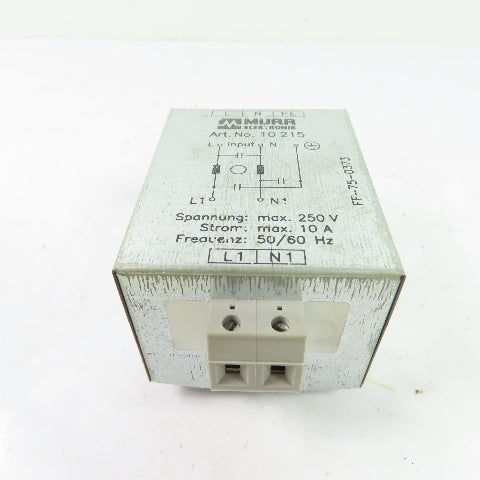 Murr Elektronik 10215 EMC Mains Line Filter 10A 250VAC 50/60Hz 1Ph