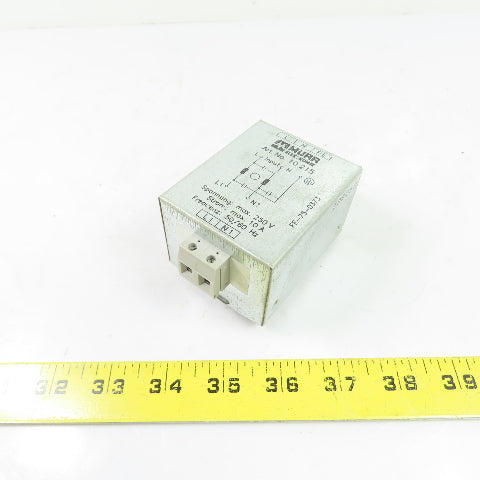 Murr Elektronik 10215 EMC Mains Line Filter 10A 250VAC 50/60Hz 1Ph
