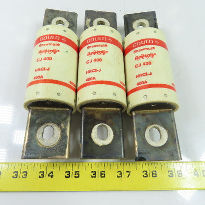 Gould Shawmut CJ400 400A HRCI-J Class J Amptrap Fuse 600V Lot Of 3