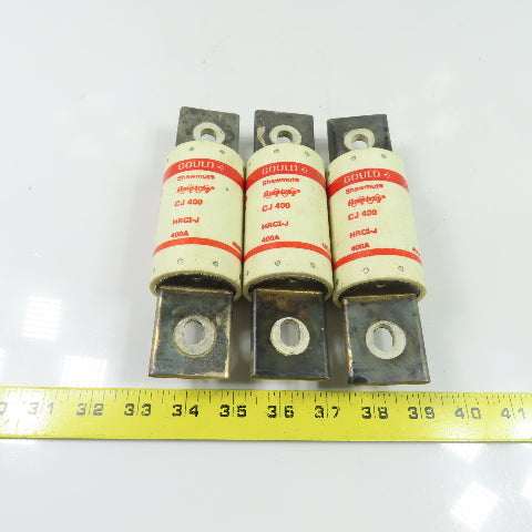 Gould Shawmut CJ400 400A HRCI-J Class J Amptrap Fuse 600V Lot Of 3