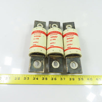 Gould Shawmut CJ400 400A HRCI-J Class J Amptrap Fuse 600V Lot Of 3