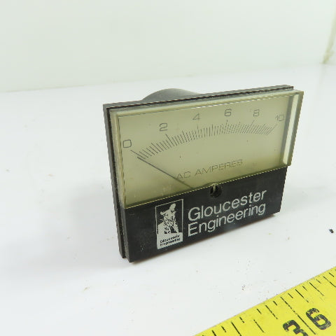 Gloucester Engineering 0-10A AC Amperes Analog Panel Meter