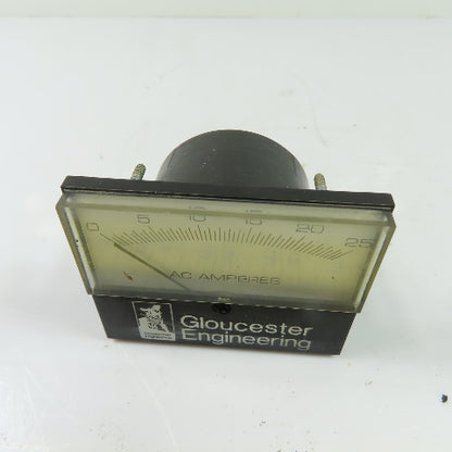 Gloucester 0-25A AC Ammeter Analog Panel Meter