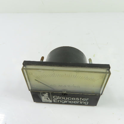 Gloucester Engineering 0-3A AC Amperes Analog Panel Meter