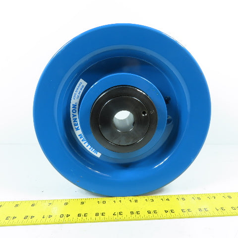 William Kenyon 1" Double Groove Cast Wire Rope Sheave 10-1/2" OD 1-1/4" Bore