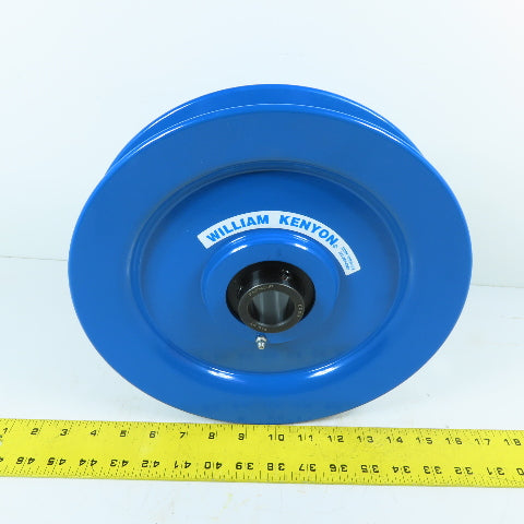 William Kenyon 1-1/2" Single Groove Cast Wire Rope Sheave 11" OD 1-1/4" Bore