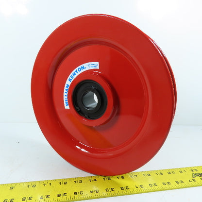 William Kenyon 1-1/2" Single Groove Cast Wire Rope Sheave 11" OD 1-1/4" Bore