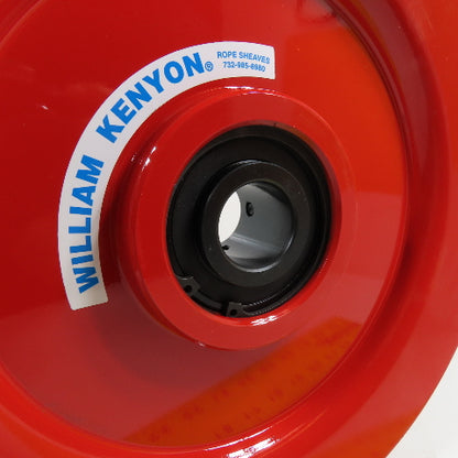 William Kenyon 1-1/2" Single Groove Cast Wire Rope Sheave 11" OD 1-1/4" Bore