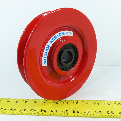 William Kenyon 1-1/2" Single Groove Cast Wire Rope Sheave 9" OD 1-1/4" Bore