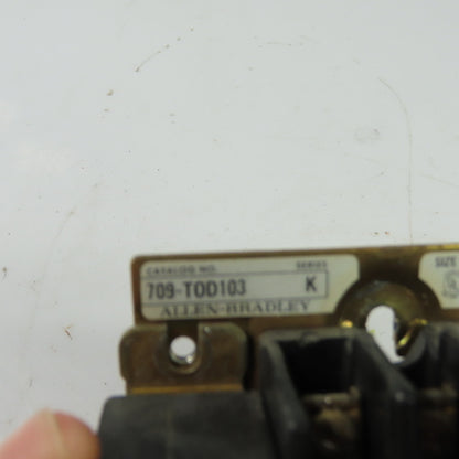 Allen-Bradley 709-TOD103 Size 00 3-4 Pole Motor Starter 115-120V Coil Ser K