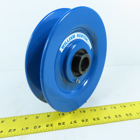 William Kenyon 1-1/2" Single Groove Cast Wire Rope Sheave 9" OD 1-1/4" Bore