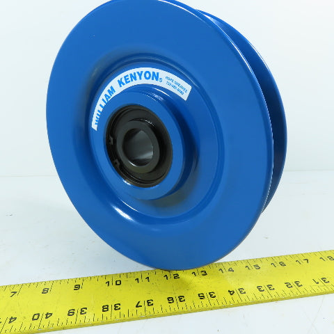 William Kenyon 1-1/2" Single Groove Cast Wire Rope Sheave 9" OD 1-1/4" Bore