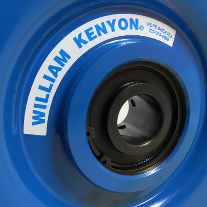 William Kenyon 1-1/2" Single Groove Cast Wire Rope Sheave 9" OD 1-1/4" Bore
