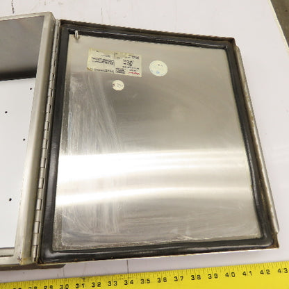 Hoffman A1412CHNFSS 14" x 12" x 6" Stainless Steel Electrical Enclosure
