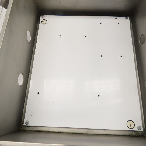 Hoffman A1412CHNFSS 14" x 12" x 6" Stainless Steel Electrical Enclosure