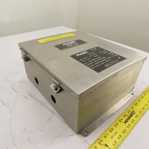Hoffman A1412CHNFSS 14" x 12" x 6" Stainless Steel Electrical Enclosure