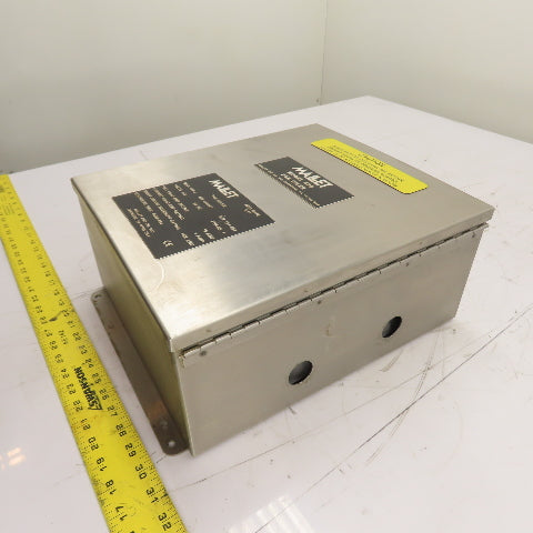 Hoffman A1412CHNFSS 14" x 12" x 6" Stainless Steel Electrical Enclosure