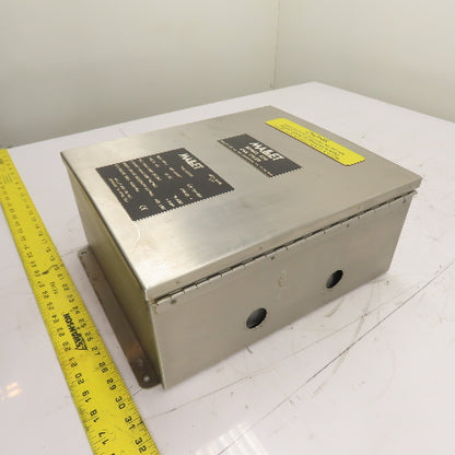 Hoffman A1412CHNFSS 14" x 12" x 6" Stainless Steel Electrical Enclosure