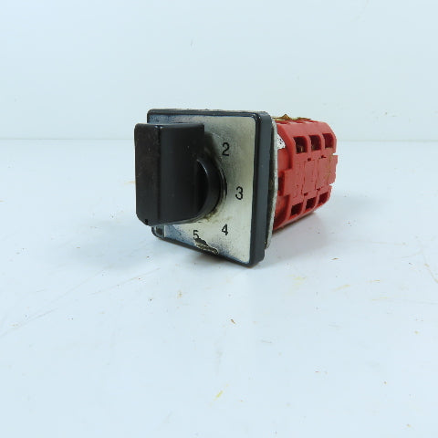 EE Controls L-40-01-E 5-Position Rotary Cam Selector Switch 690VAC