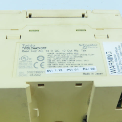 Schneider Electric TWDLCAA24DRF Base Unit 14 DC In 10 Relay Out 100-240VAC