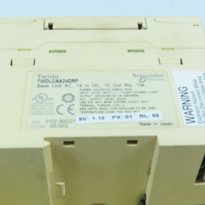 Schneider Electric TWDLCAA24DRF Base Unit 14 DC In 10 Relay Out 100-240VAC
