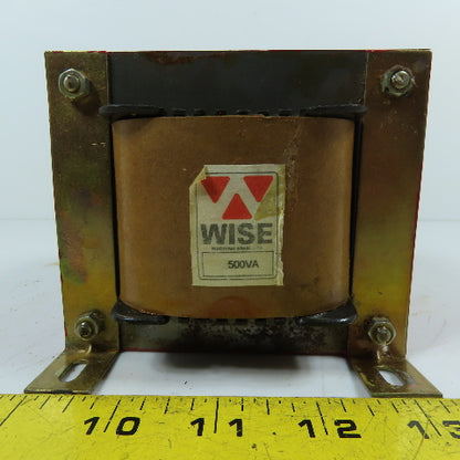 WISE 500VA Multi-Tap Control Transformer 200-460V Primary 0-220V Secondary