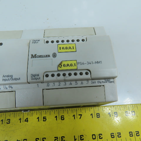 Moeller PS4-341-MM1 Compact PLC Controller w/Memory Module 24VDC 16DI/14DO