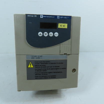 Telemecanique ATV28HU29M2 2HP Variable Frequency Drive 200/240V 1Ph In/3Ph Out