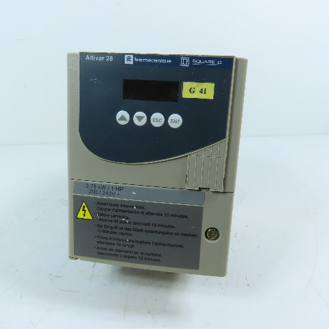 Telemecanique ATV28HU18M2 0.75kW/1HP AC Variable Frequency Drive 200/240V