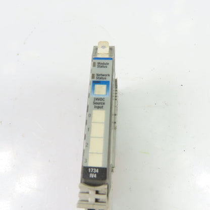 Allen-Bradley 1734-IV4 Ser C Digital Input Module FW 3.022 w/ 1734-RTB & 1734-MB