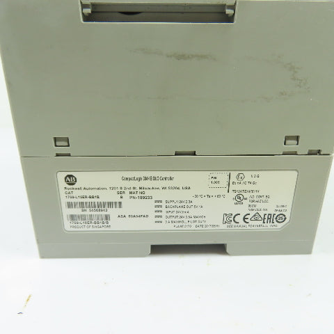 Allen-Bradley 1769-L16ER-BB1B CompactLogix 384KB DI/O Controller Ser B FW1.005