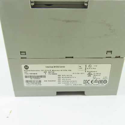 Allen-Bradley 1769-L16ER-BB1B CompactLogix 384KB DI/O Controller Ser B FW1.005