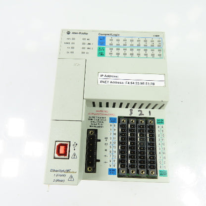 Allen-Bradley 1769-L16ER-BB1B CompactLogix 384KB DI/O Controller Ser B FW1.005